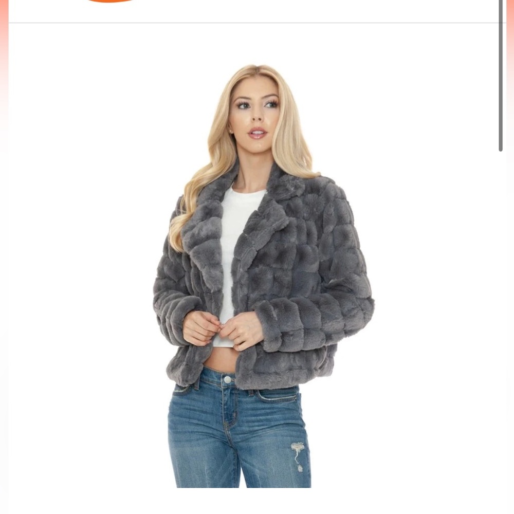 Faux fur jacket